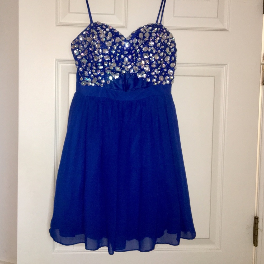 Royal Blue Jem Mini Dress